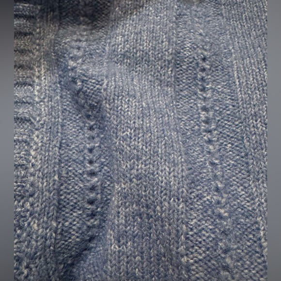 #x868 - Torrid Vegan Cashmere V-Neck Boyfriend Cardigan Sweater Dusty Blue - Picture 6 of 14